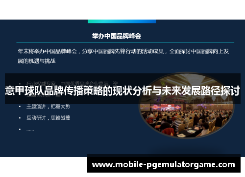 意甲球队品牌传播策略的现状分析与未来发展路径探讨